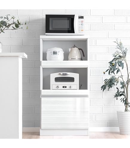 Amazon｜大川家具 ハーティーカンパニー レンジボード 50㎝幅A